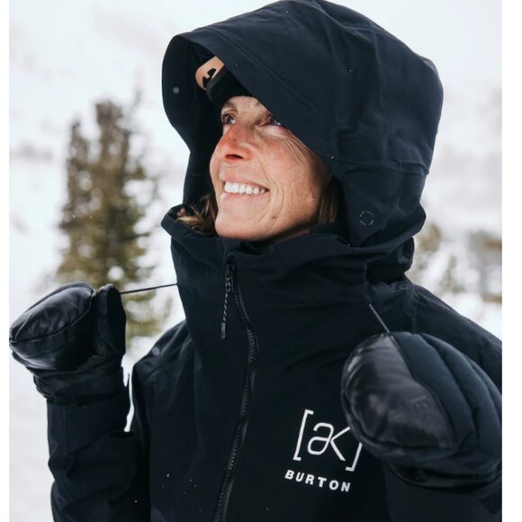 Burton AK Kimmy GORE-TEX 2L Anorak Jacket True Black / Glow - Women's Small -NWT - Picture 2 of 13